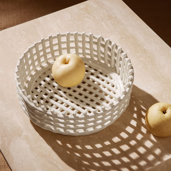 Bol Ceramic trenzado, Off-white Ferm Living