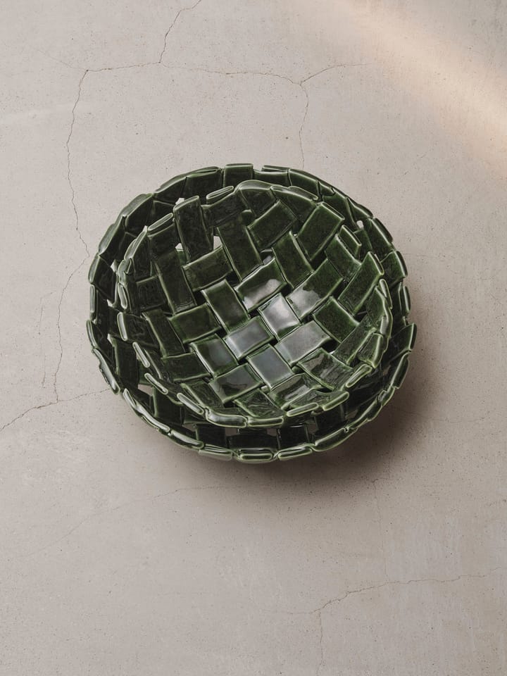 Bol Plait Ø30 cm, Emerald green Ferm Living