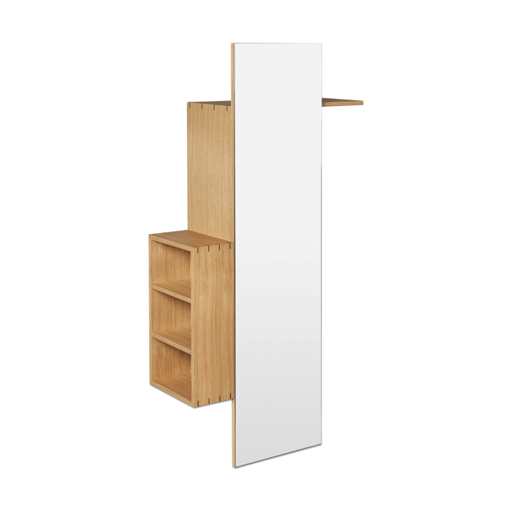 Bon hallway cabinet perchero con espejo - Oiled Oak - Ferm Living