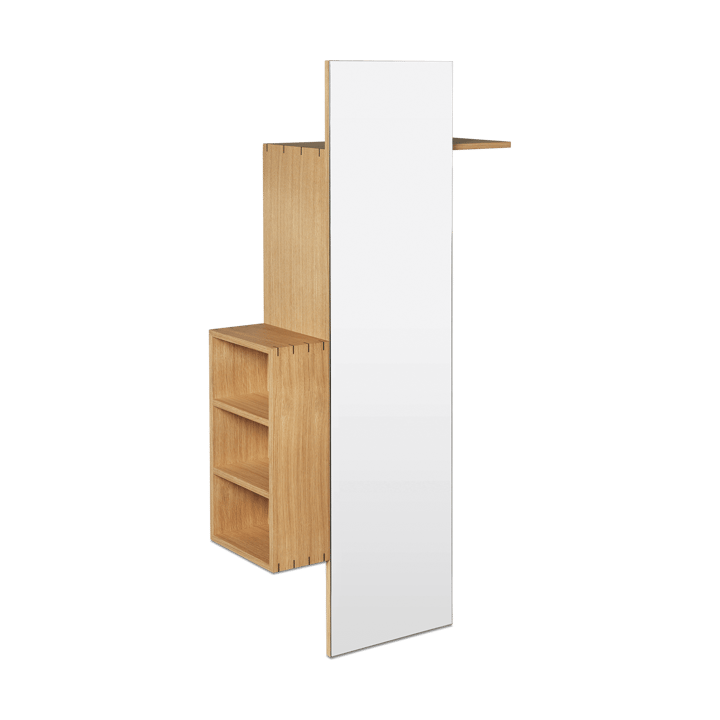 Bon hallway cabinet perchero con espejo - Oiled Oak - ferm LIVING