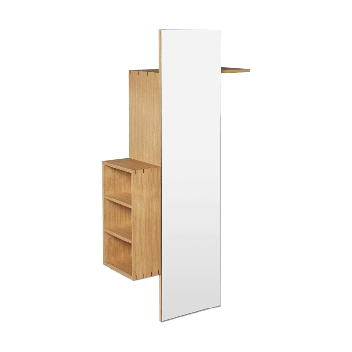 Bon hallway cabinet perchero con espejo - Oiled Oak - Ferm LIVING