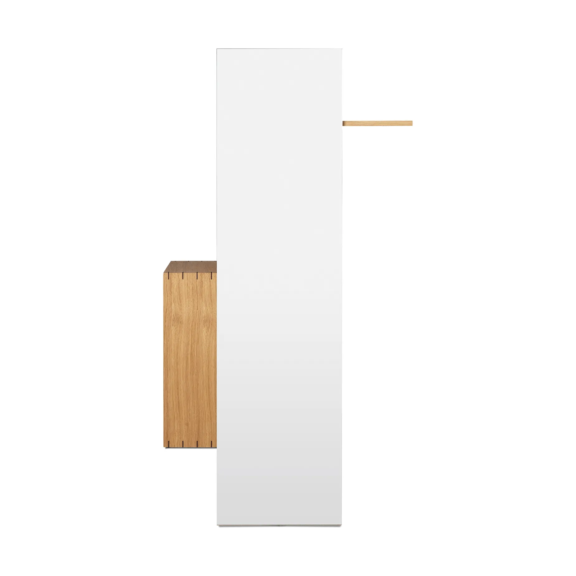 Bon hallway cabinet perchero con espejo, Oiled Oak Ferm Living