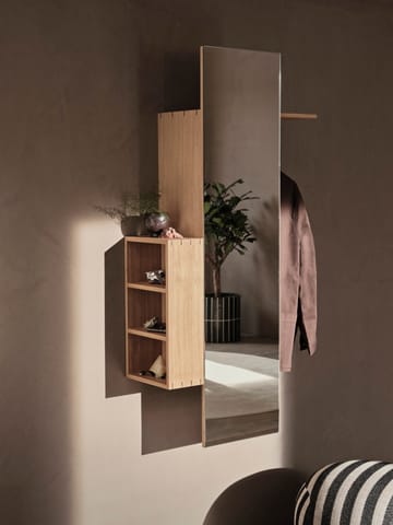 Bon hallway cabinet perchero con espejo - Oiled Oak - ferm LIVING