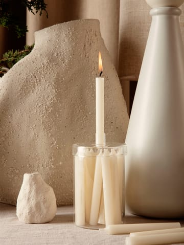 Bote de cristal con 24 velas Countdown to Christmas - Off white - ferm LIVING