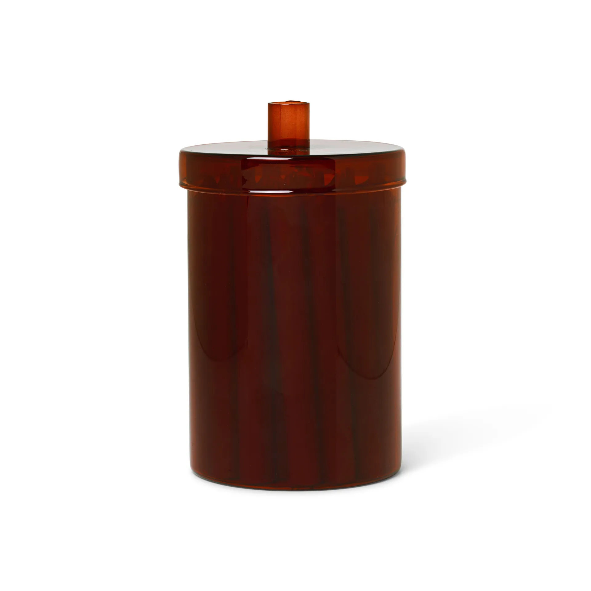 Bote de cristal con 24 velas Countdown to Christmas, rojo oscuro Ferm Living