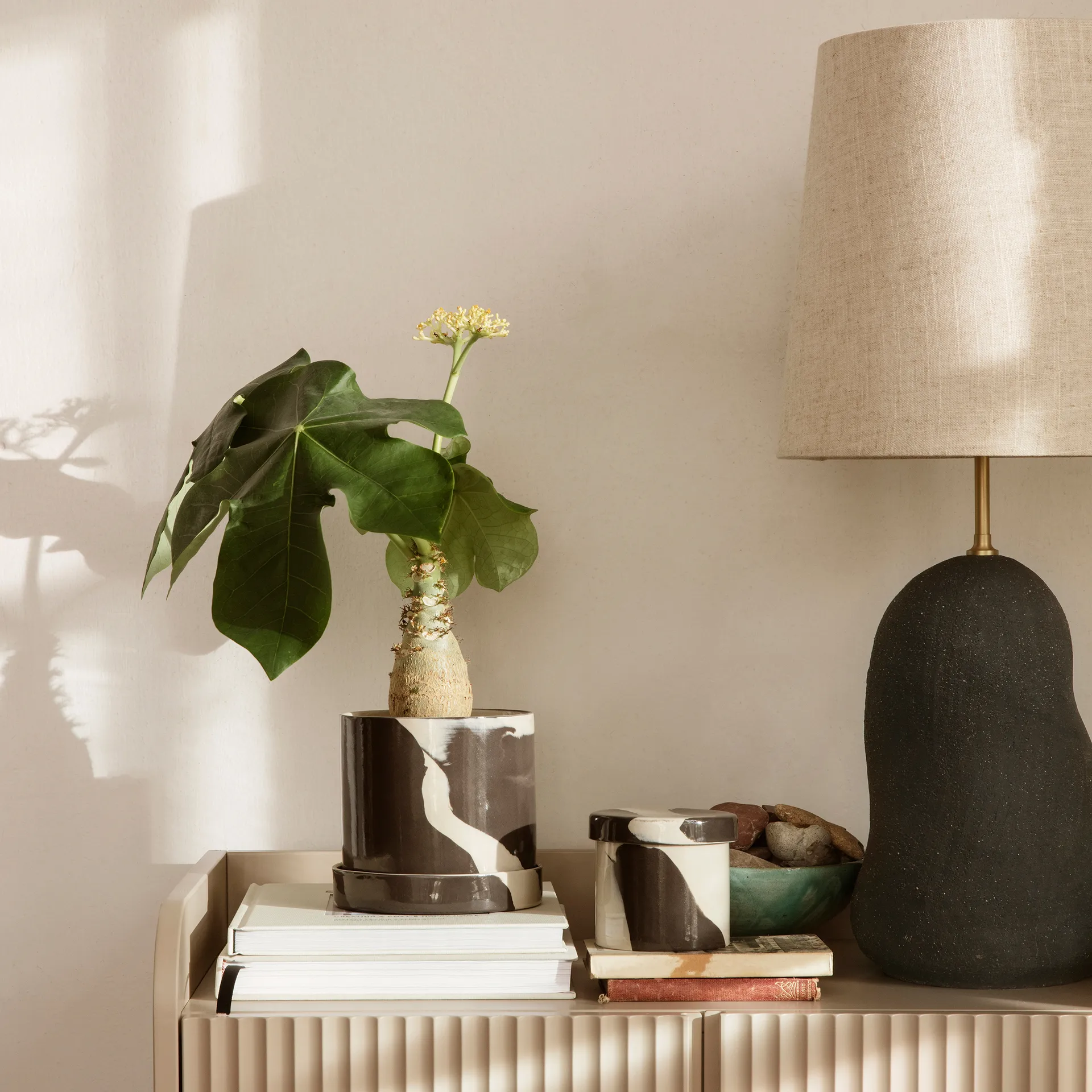 Bote Inlay Ø9,8 cm, Sand-brown Ferm Living