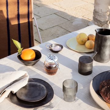Bote para mermelada con cuchara Flow - negro - Ferm Living