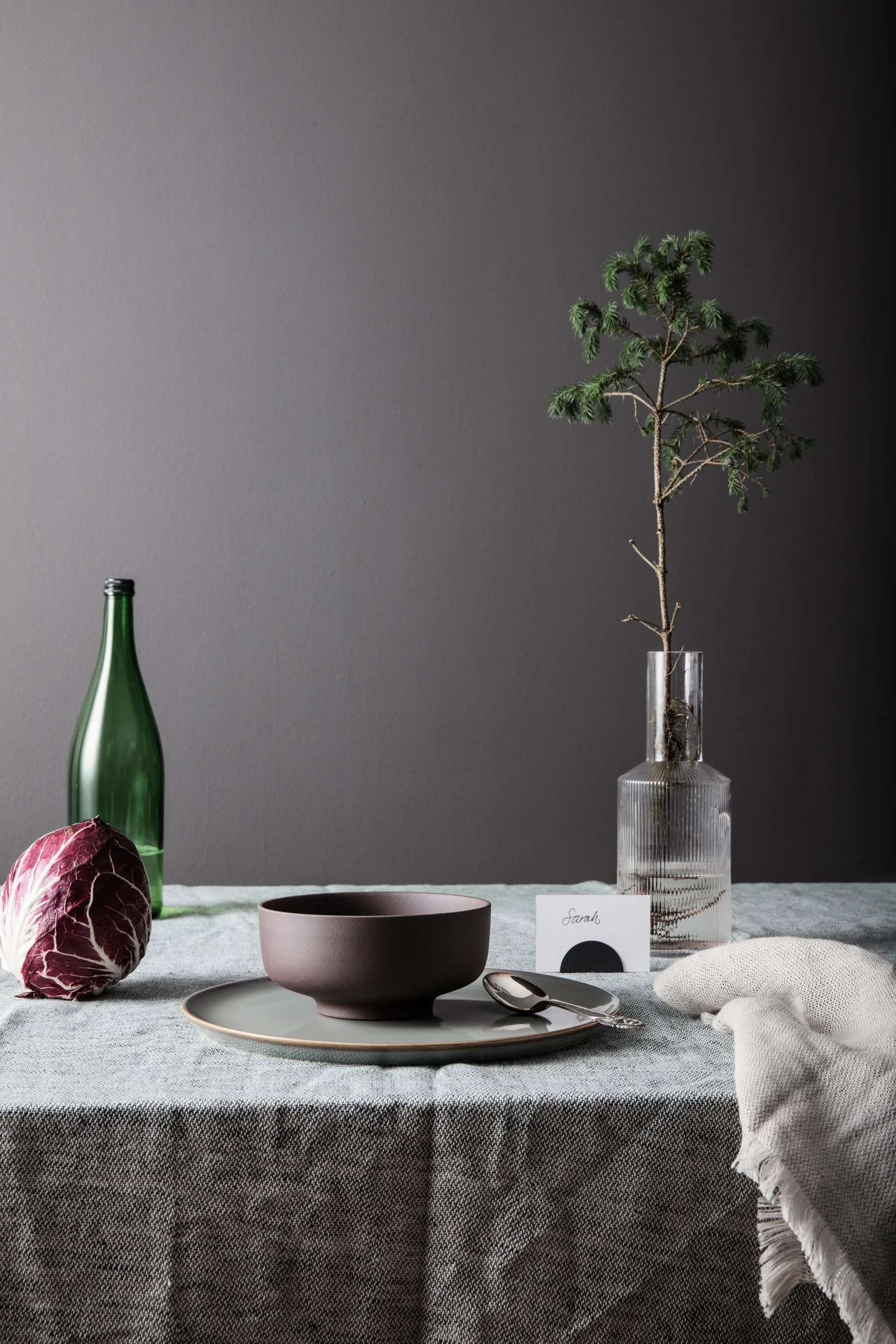 Botella Ripple, transparente Ferm Living