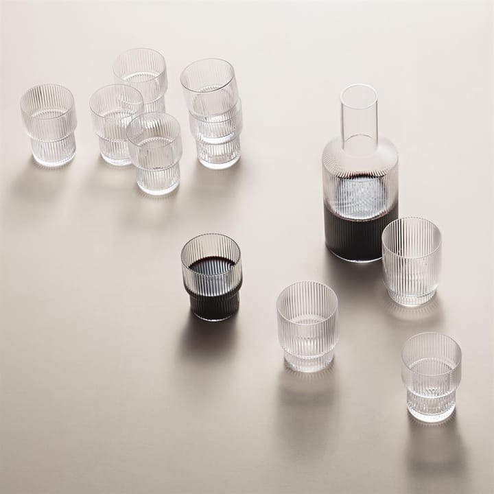 Botella Ripple, transparente Ferm Living