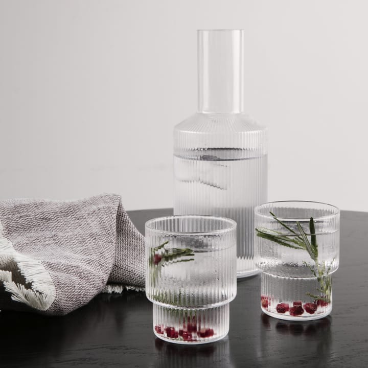 Botella Ripple, transparente Ferm Living