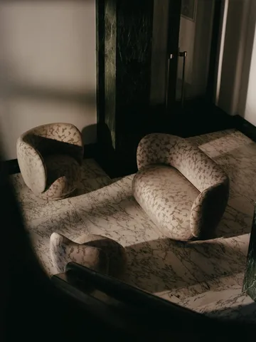 Butaca Lounge Rico giratorio - Cilla-Taupe - Ferm Living