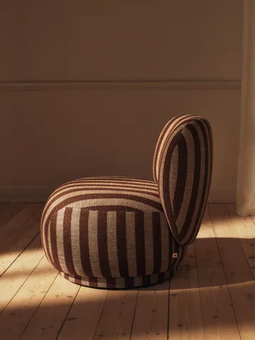 Butaca Lounge Rico lounge piccolo - Louisiana, Sand-chocolate - Ferm Living