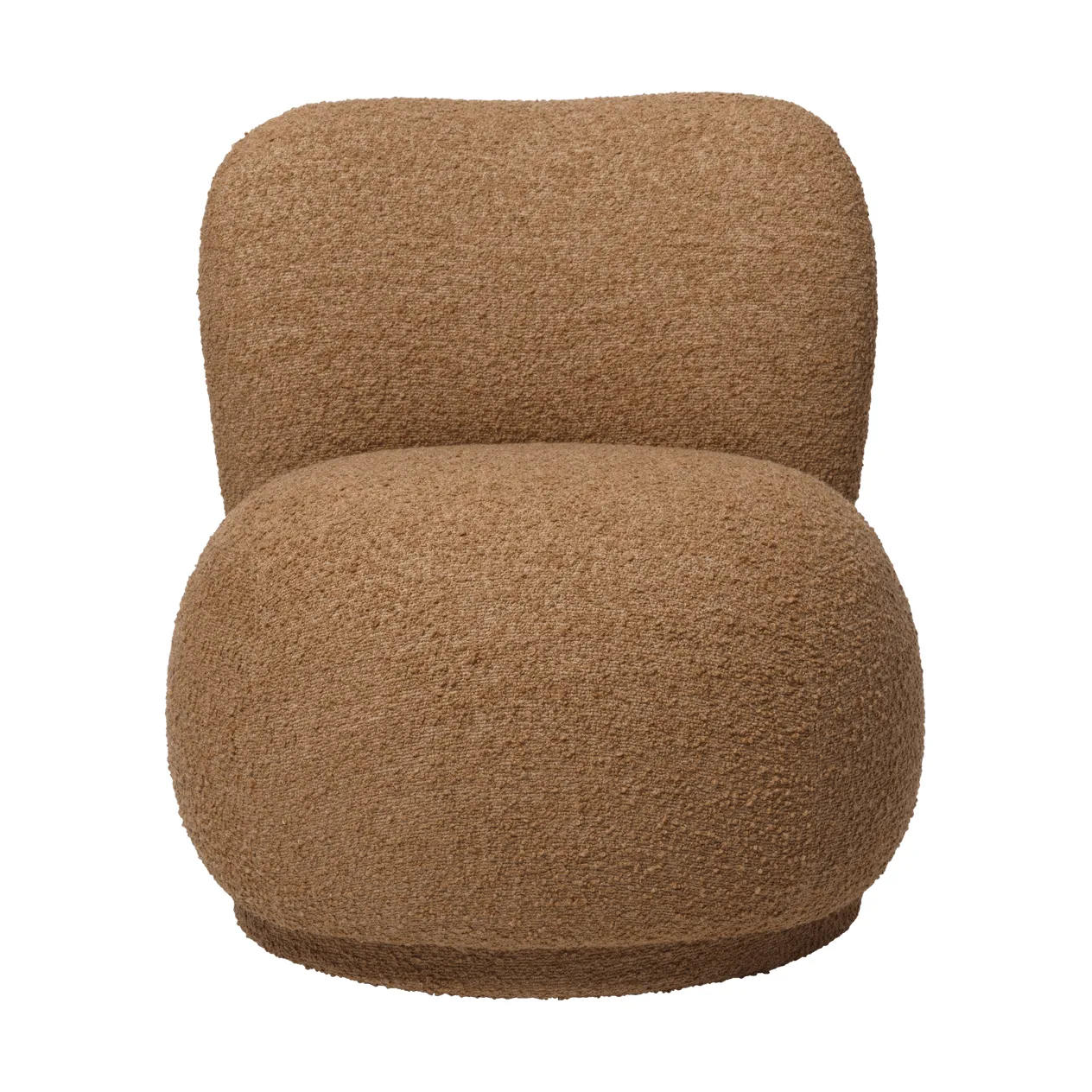 Butaca Rico lounge chair raw bouclé piccolo, Tan Ferm Living