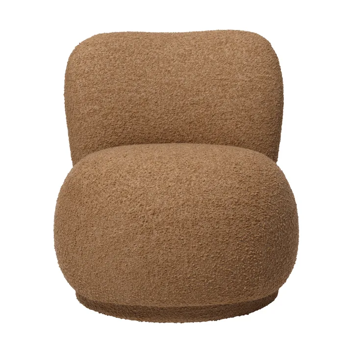 Butaca Rico lounge chair raw bouclé piccolo - Tan - Ferm Living