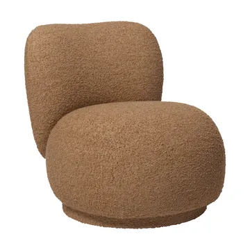 Butaca Rico lounge chair raw bouclé piccolo - Tan - Ferm Living