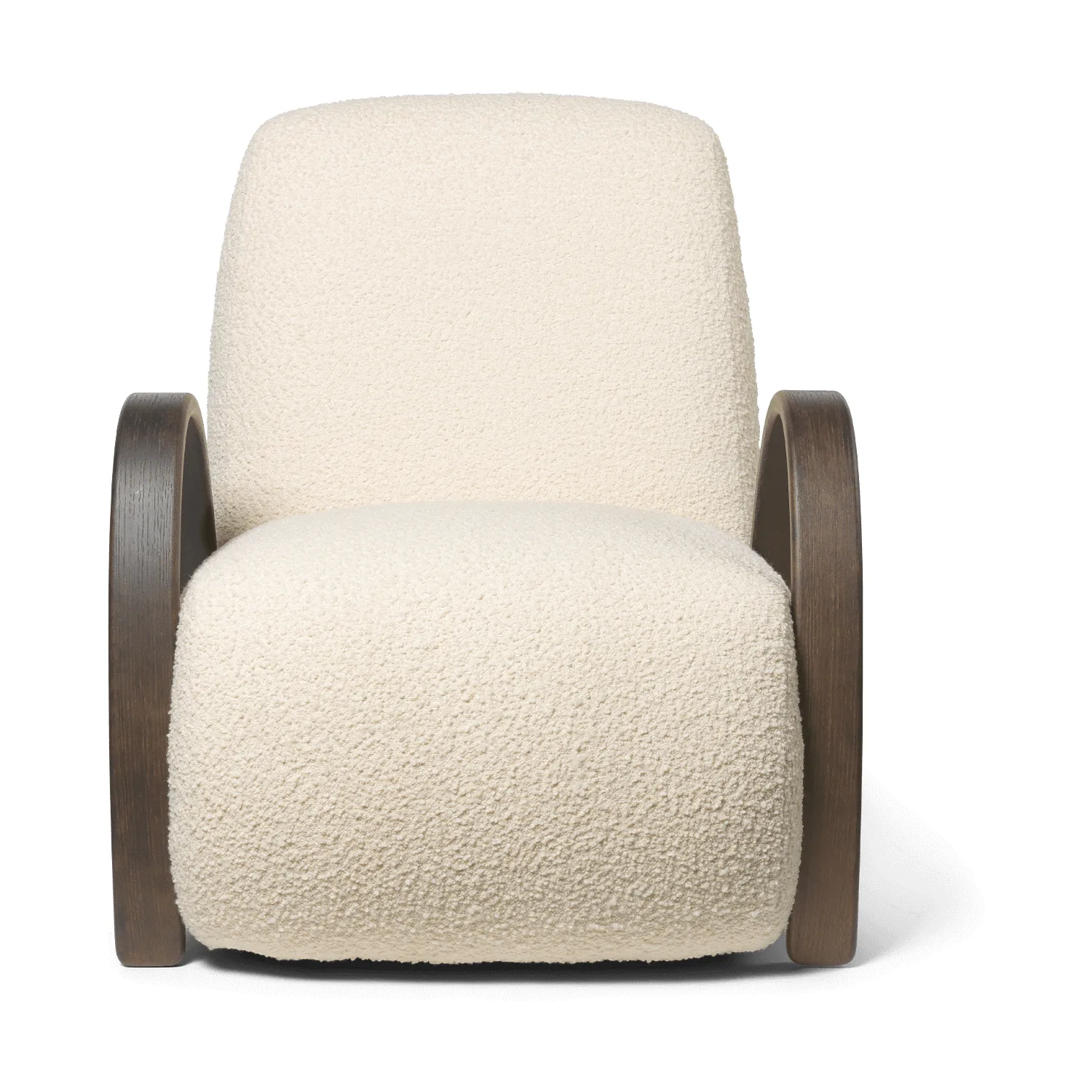 Buur lounge chair Nordic Bouclé, Blanco roto Ferm Living