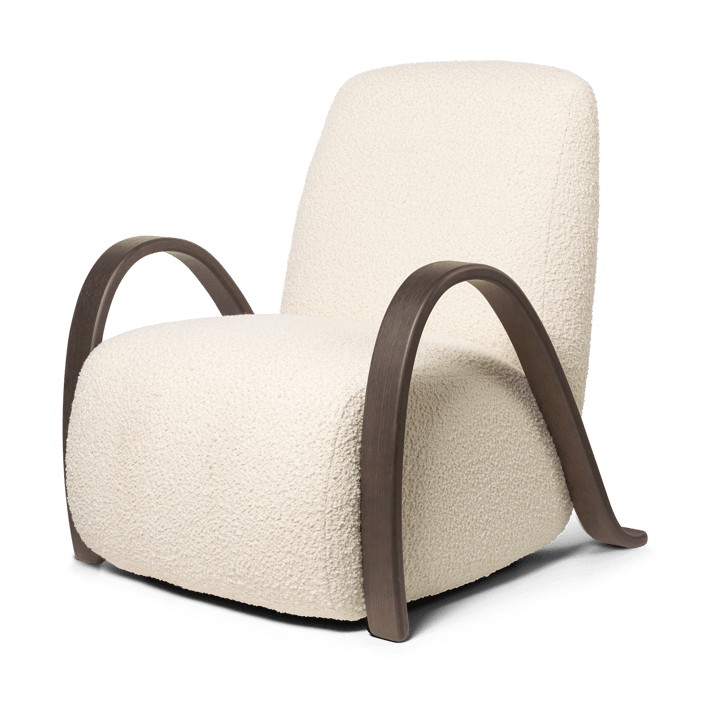 Buur lounge chair Nordic Bouclé, Blanco roto Ferm Living