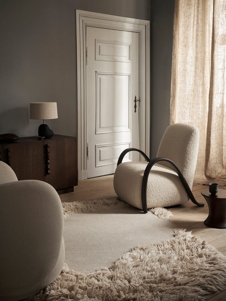 Buur lounge chair Nordic Bouclé, Blanco roto Ferm Living