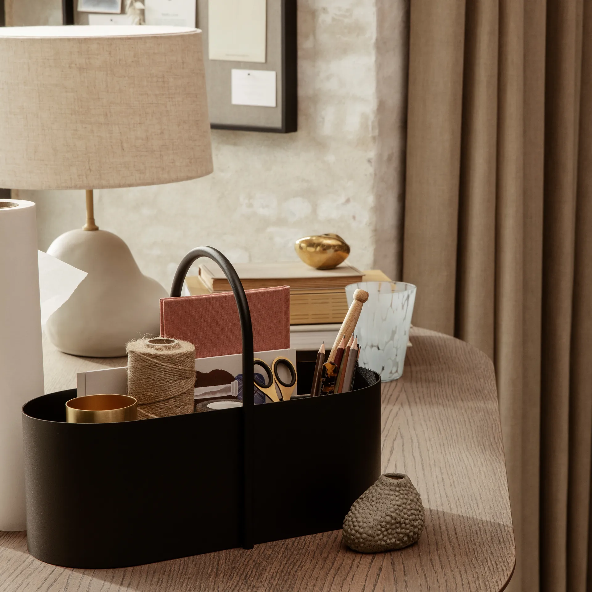 Caja de almacenaje Grib Toolbox, Black Ferm Living