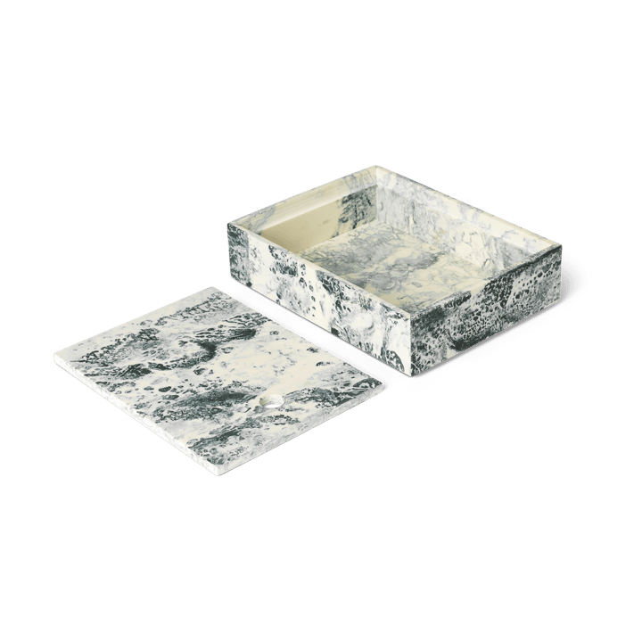 Caja de almacenamiento Mist 15x20 cm, Emerald-off white Ferm Living