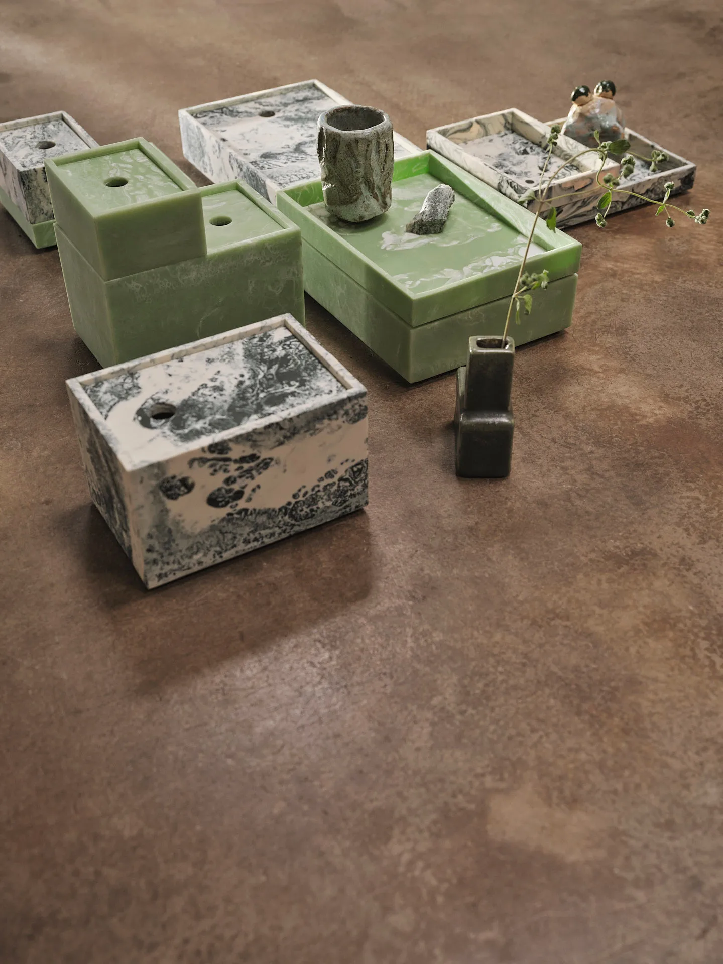 Caja de almacenamiento Mist 15x20 cm, Seafoam Ferm Living