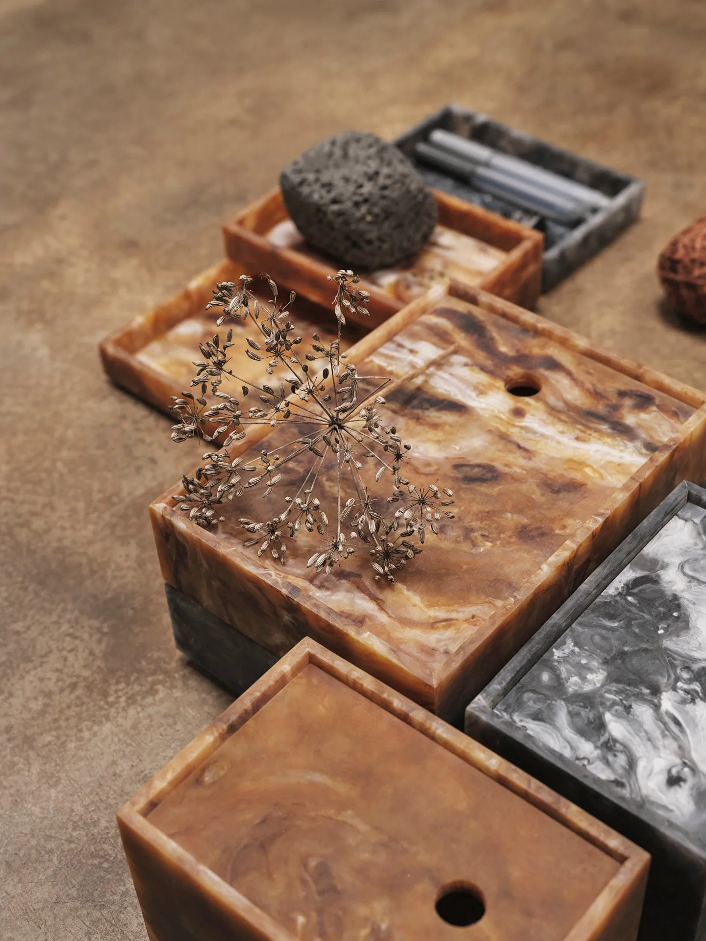 Caja de almacenamiento Mist 15x20 cm, Sugar kelp Ferm Living