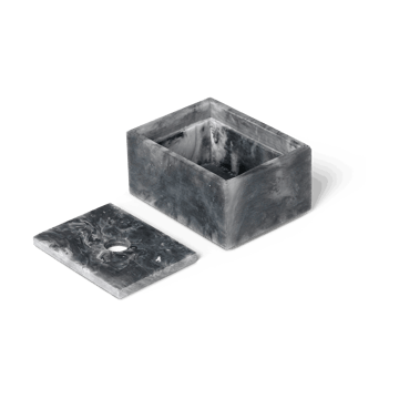 Caja de almacenamiento Mist 7,5x10 cm - Charcoal - Ferm Living