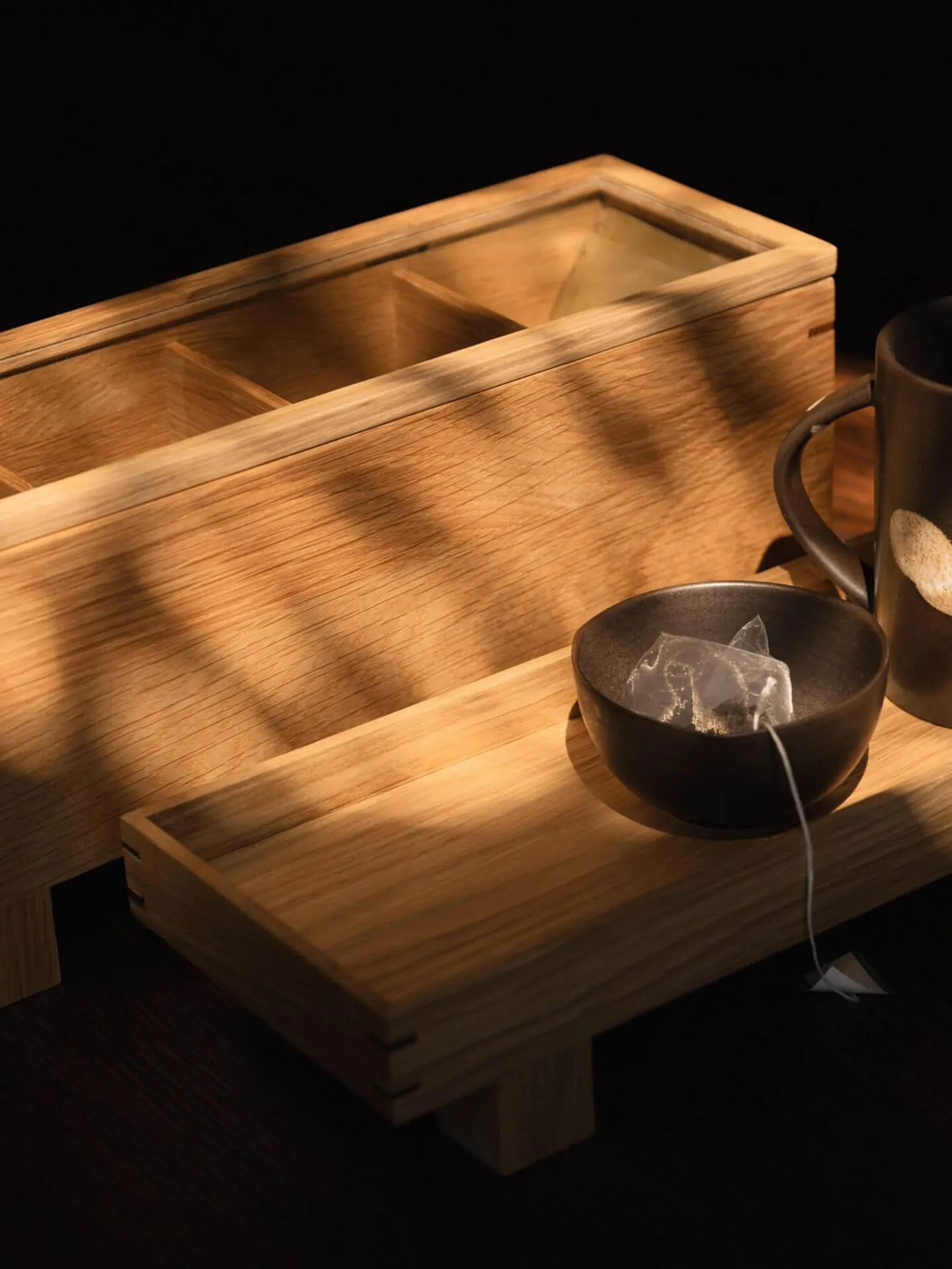 Caja de infusiones Bon, Roble Ferm Living