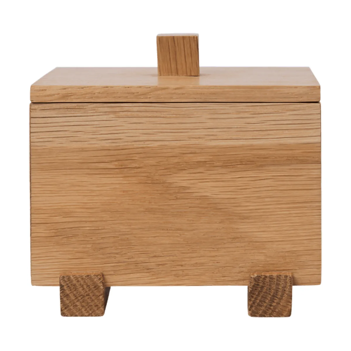 Caja Moku , Roble sin tratar, 10×11×9,5 cm Ferm Living