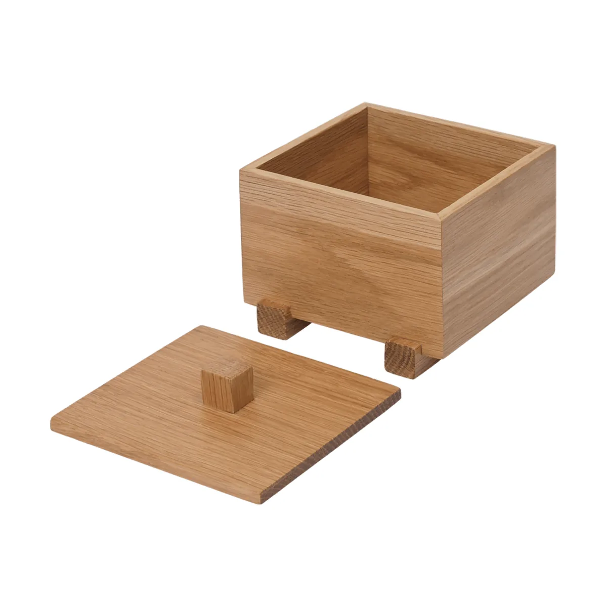 Caja Moku , Roble sin tratar, 10×11×9,5 cm Ferm Living