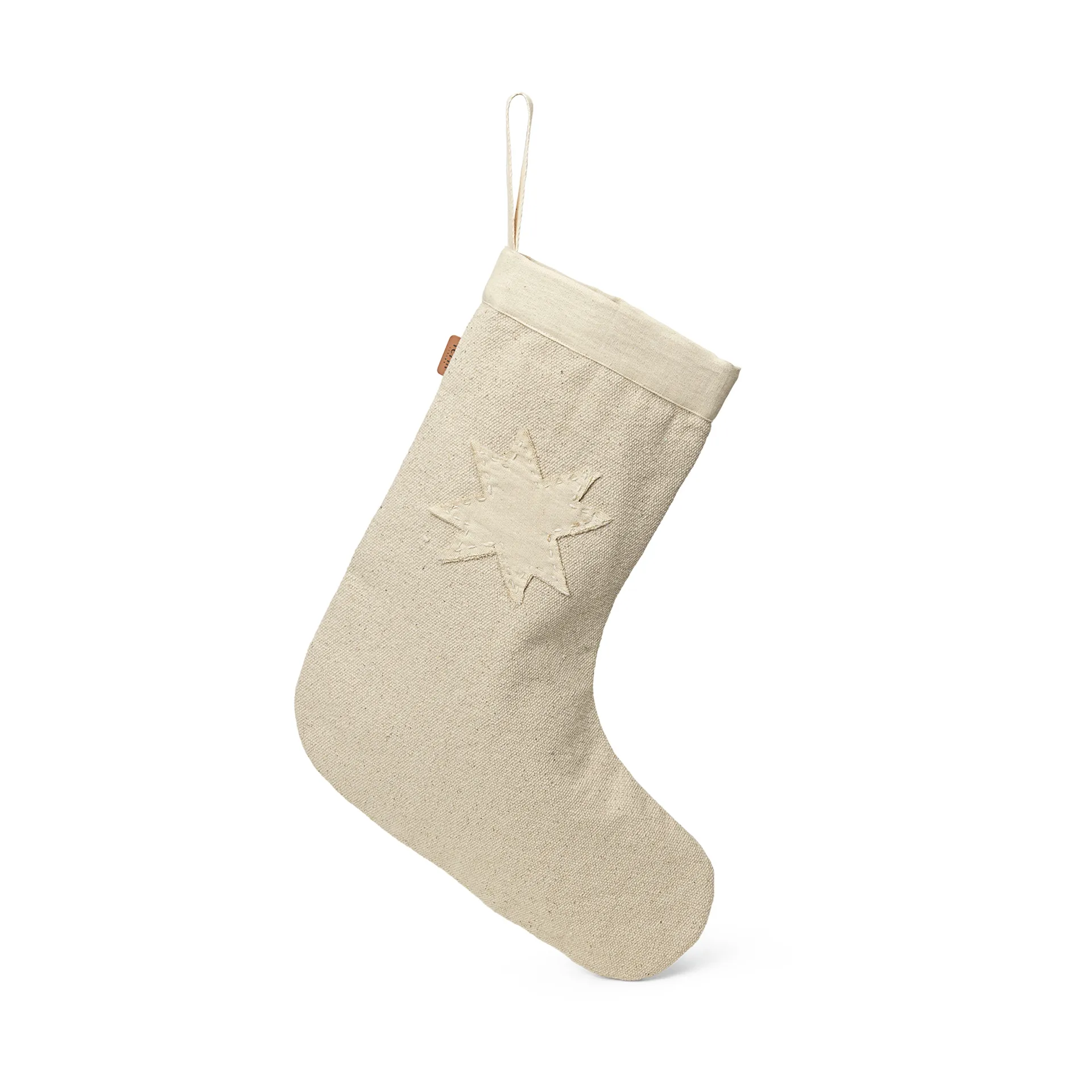 Calcetín de navideño Vela, Natural Ferm Living