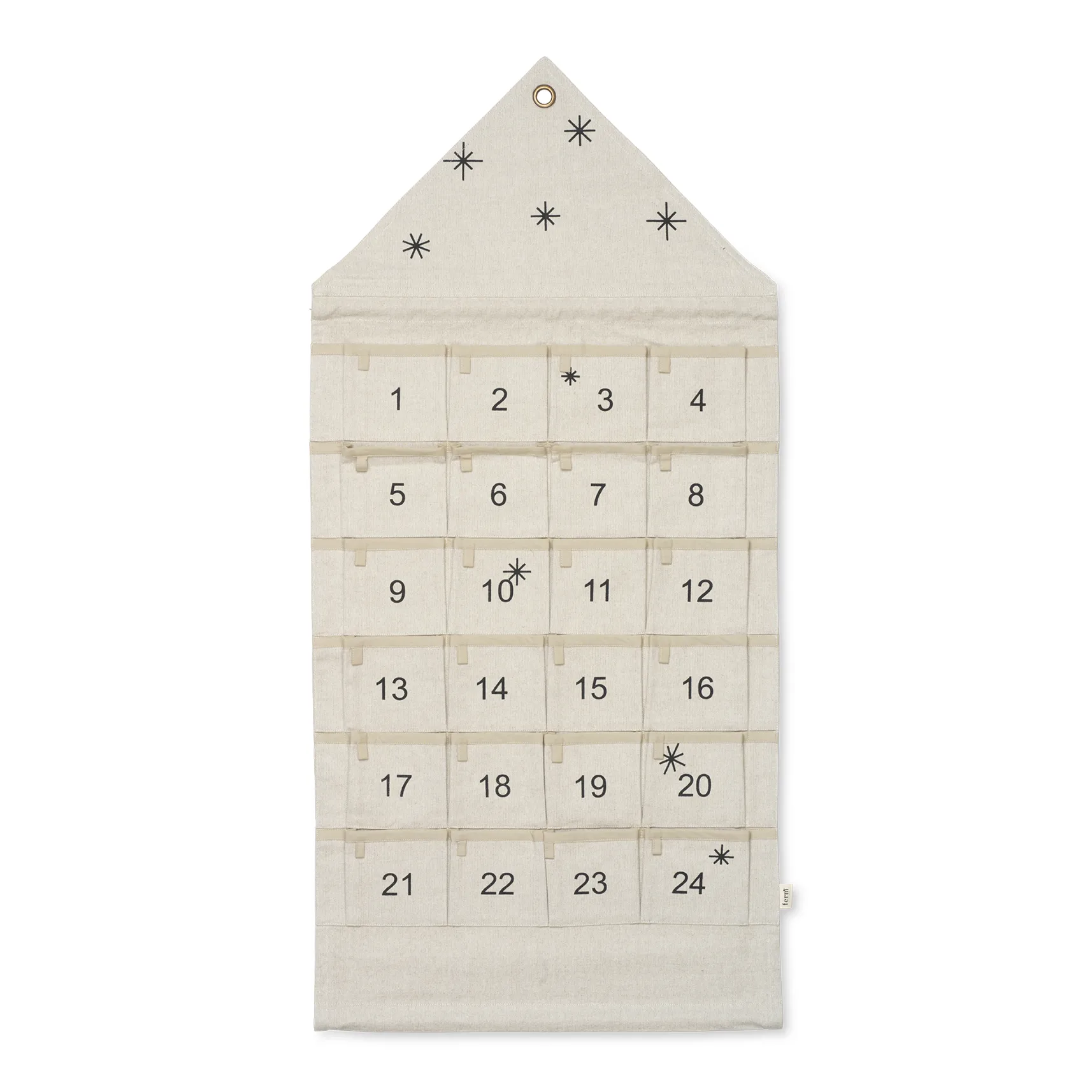 Calendario de Navidad Star casa 100 cm, Sand Ferm Living