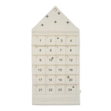 Calendario de Navidad Star casa 100 cm - Sand - Ferm Living
