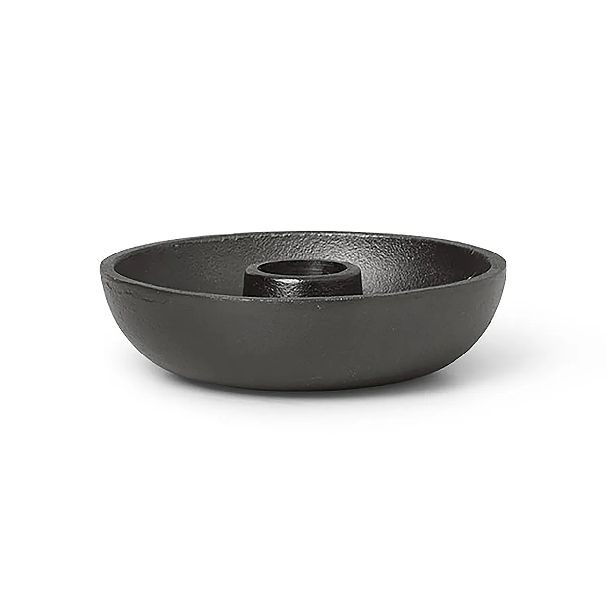Candelabro Bowl Ø10 cm, Aluminio ennegrecido Ferm Living