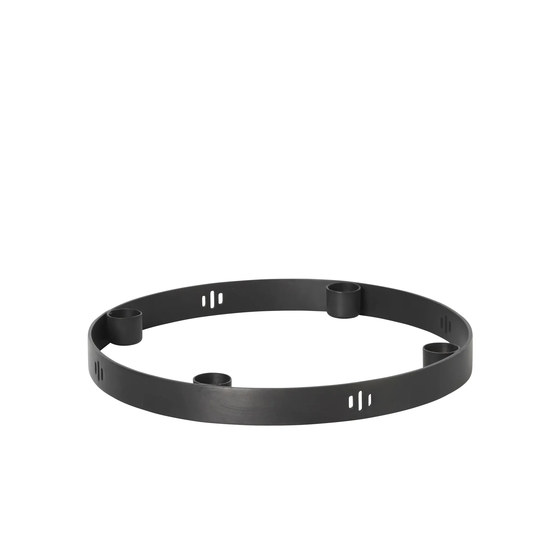 Candelabro Circle latón negro, pequeño Ferm Living