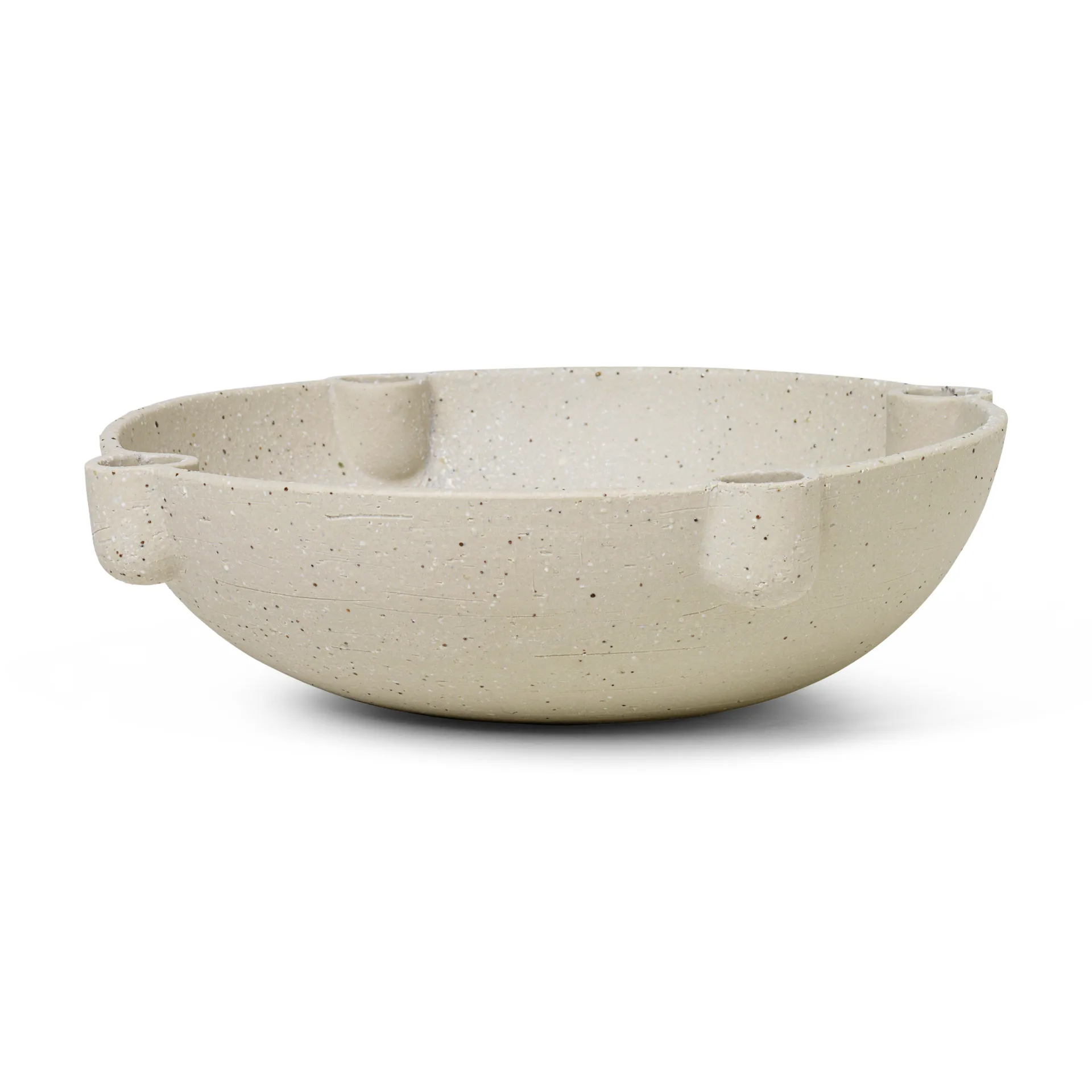 Candelabro de Adviento Bowl cerámica large Ø27 cm, gris claro Ferm Living