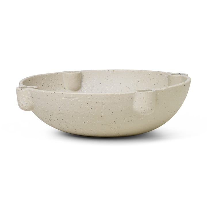Candelabro de Adviento Bowl cerámica large Ø27 cm - gris claro - Ferm LIVING