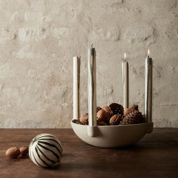 Candelabro de Adviento Bowl cerámica large Ø27 cm - gris claro - Ferm Living