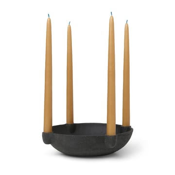 Candelabro de Adviento Bowl cerámica large Ø27 cm - gris oscuro - Ferm Living