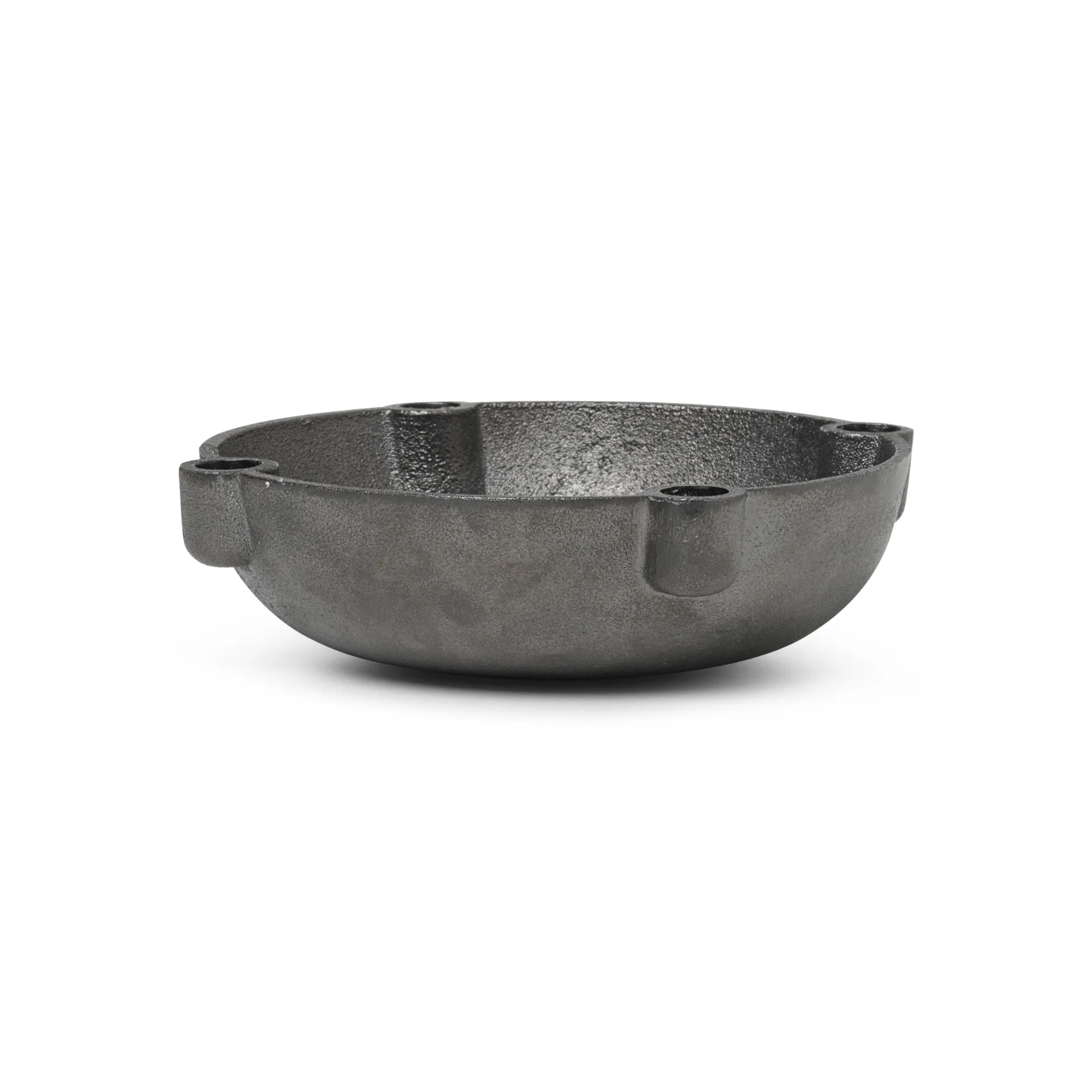 Candelabro de Adviento Bowl latón, Black brass Ferm Living