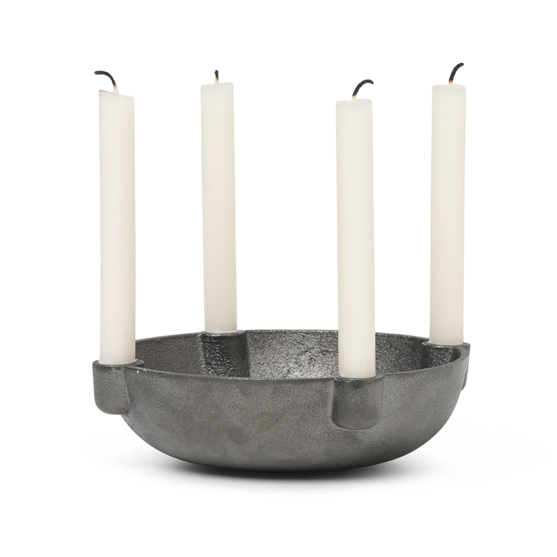 Candelabro de Adviento Bowl latón, Black brass Ferm Living