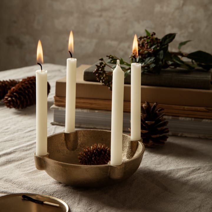Candelabro de Adviento Bowl latón, Brass Ferm Living