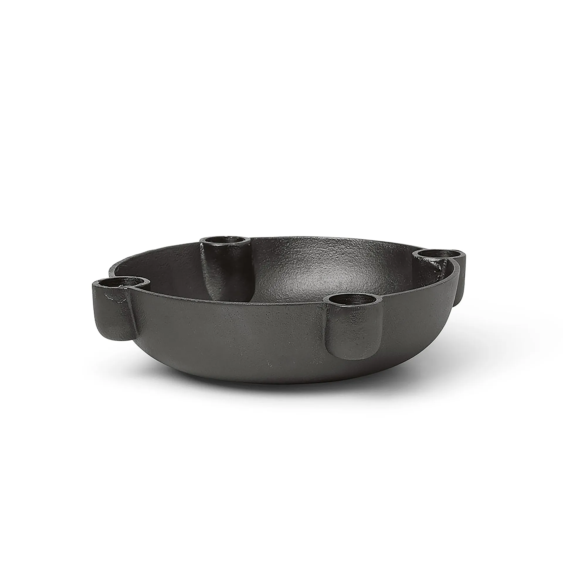 Candelabro de adviento Bowl mediano Ø20 cm, Aluminio ennegrecido Ferm Living