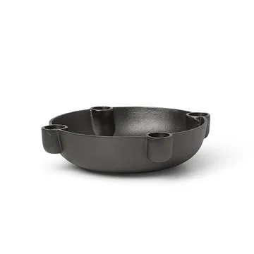 Candelabro de adviento Bowl mediano Ø20 cm - Aluminio ennegrecido - Ferm Living