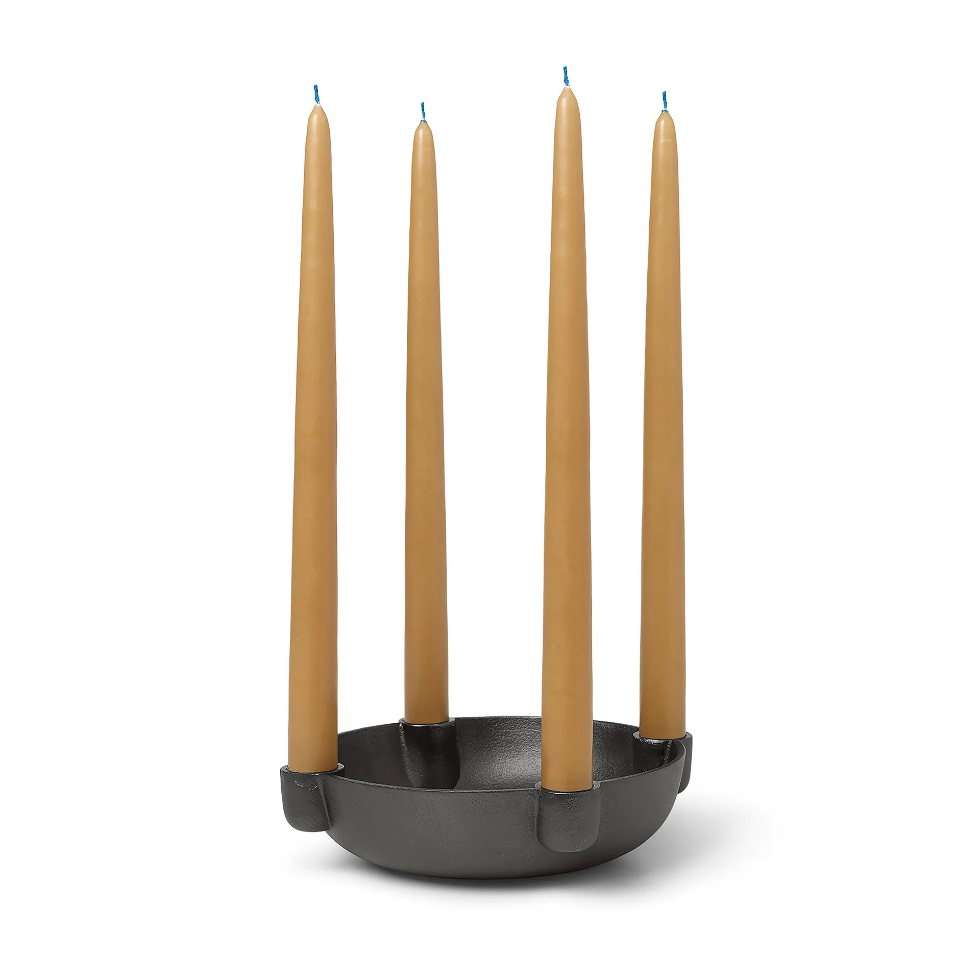Candelabro de adviento Bowl mediano Ø20 cm, Aluminio ennegrecido Ferm Living