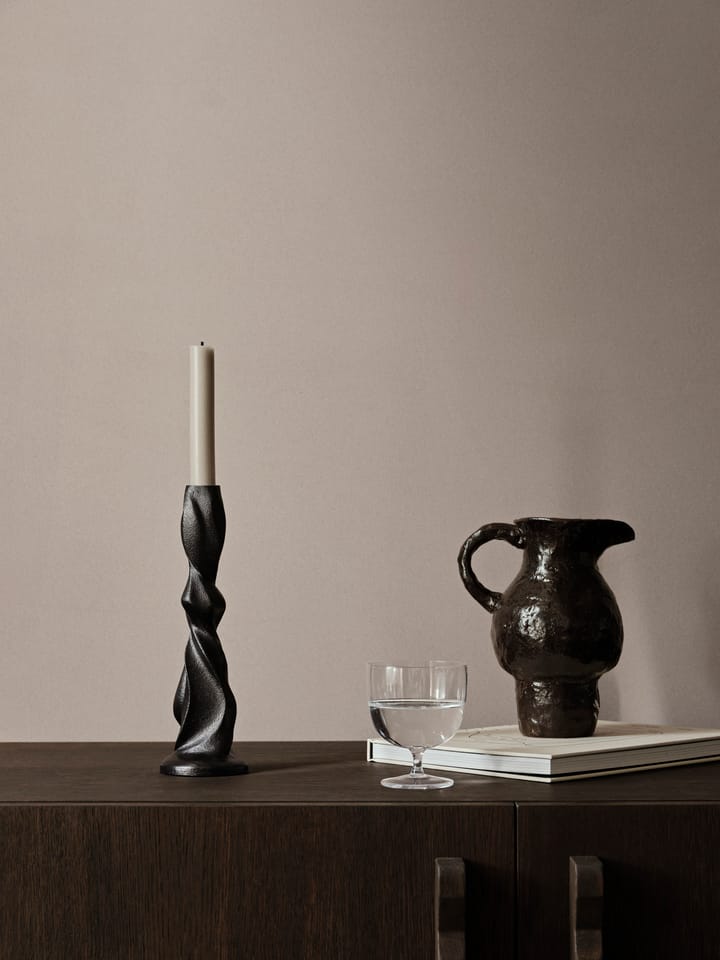 Candelabro Gale 25 cm, Blackened Aluminium Ferm Living