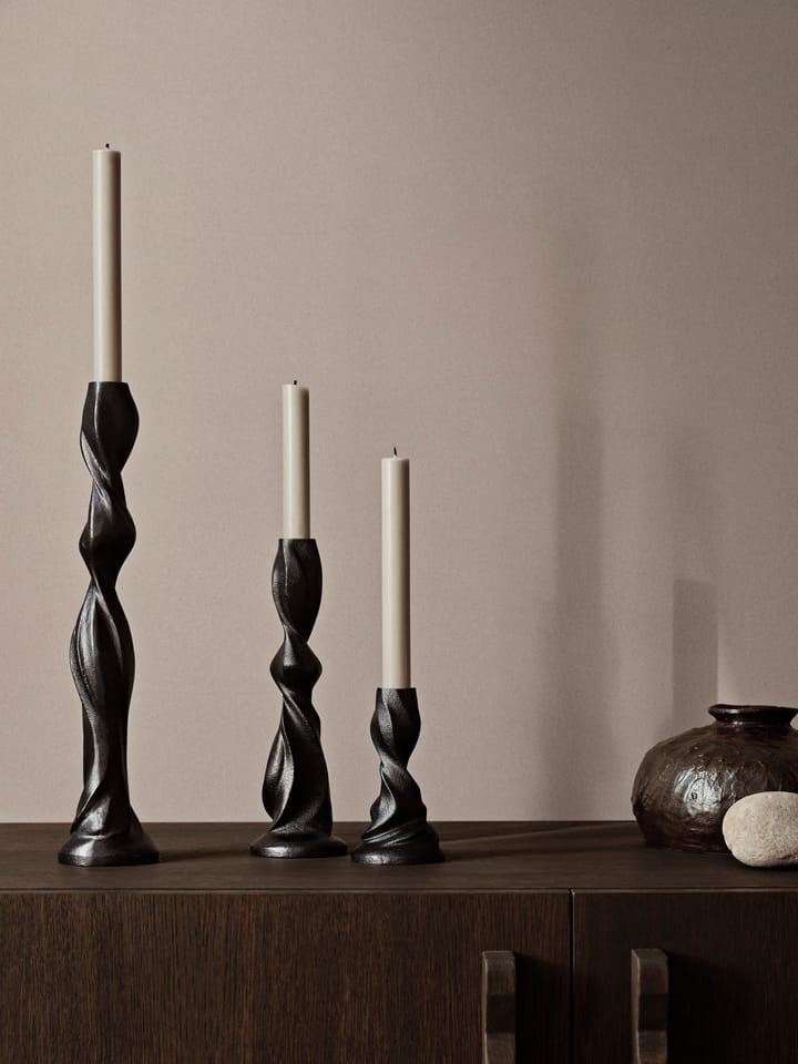 Candelabro Gale 25 cm, Blackened Aluminium Ferm Living
