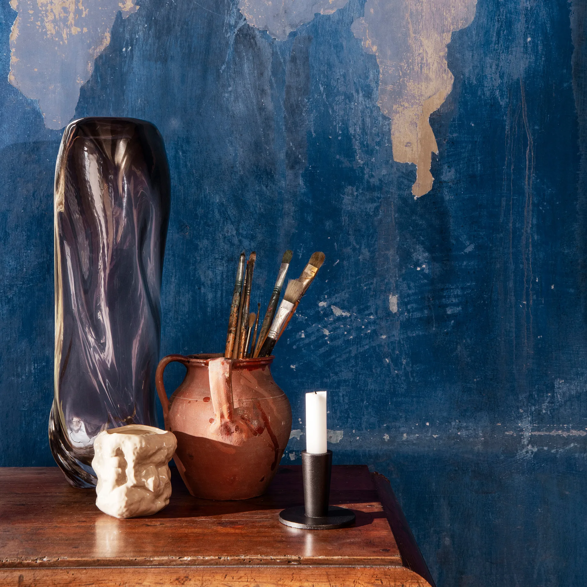 Candelabro Hoy low 6,4 cm, negro Ferm Living