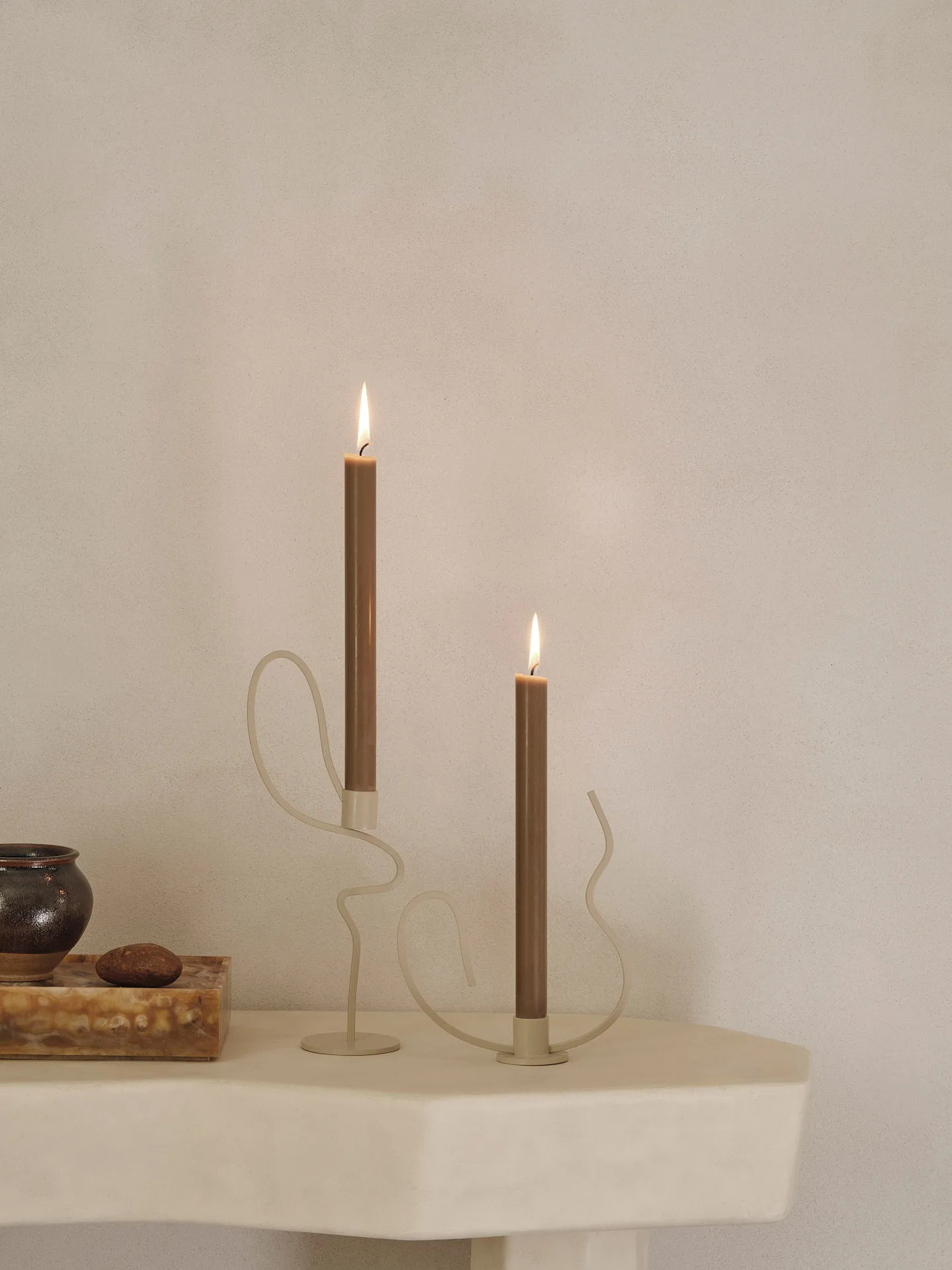 Candelabro Valse low, Cashmere Ferm Living