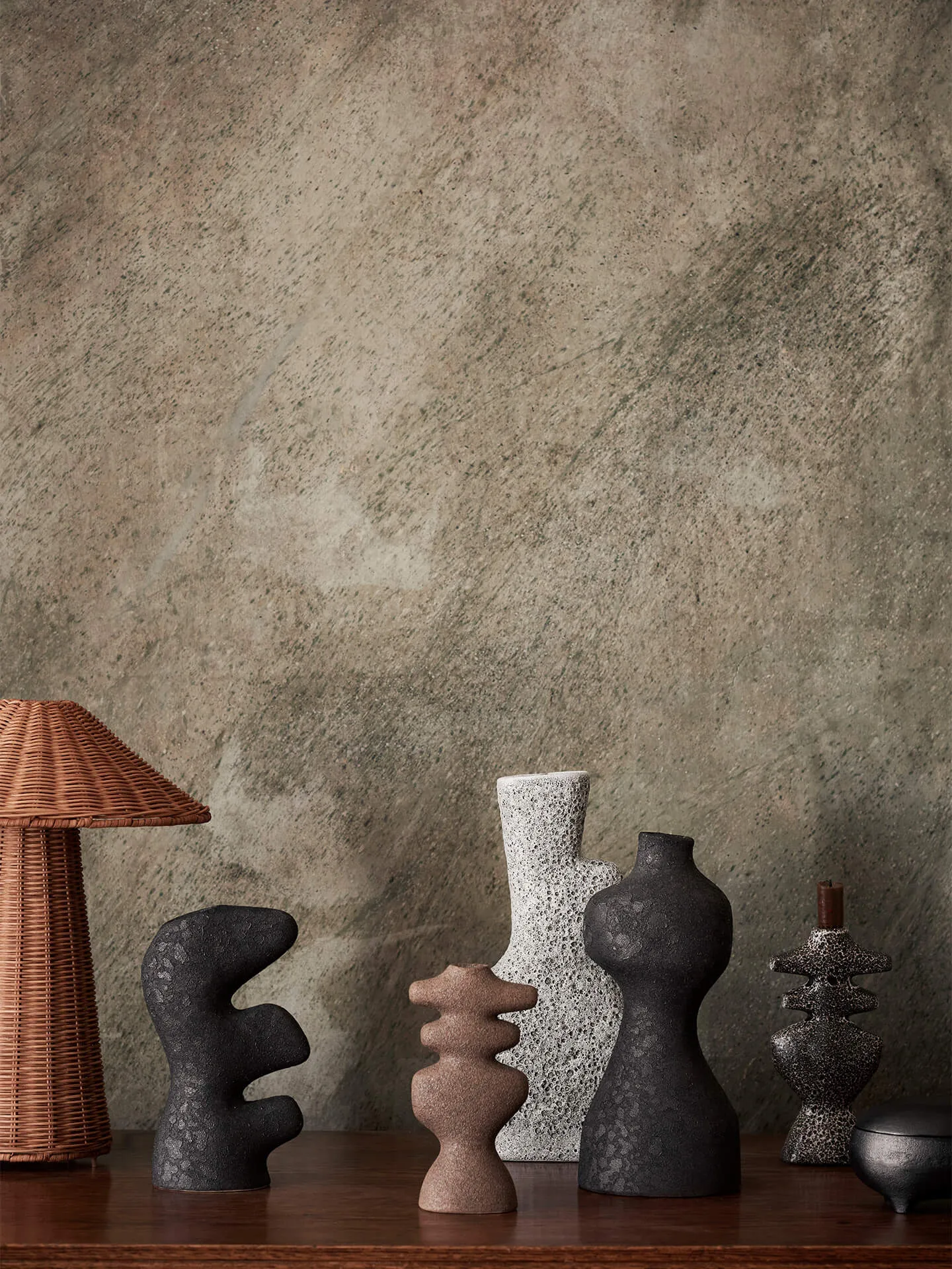 Candelabro Yara large, Arena oscura Ferm Living